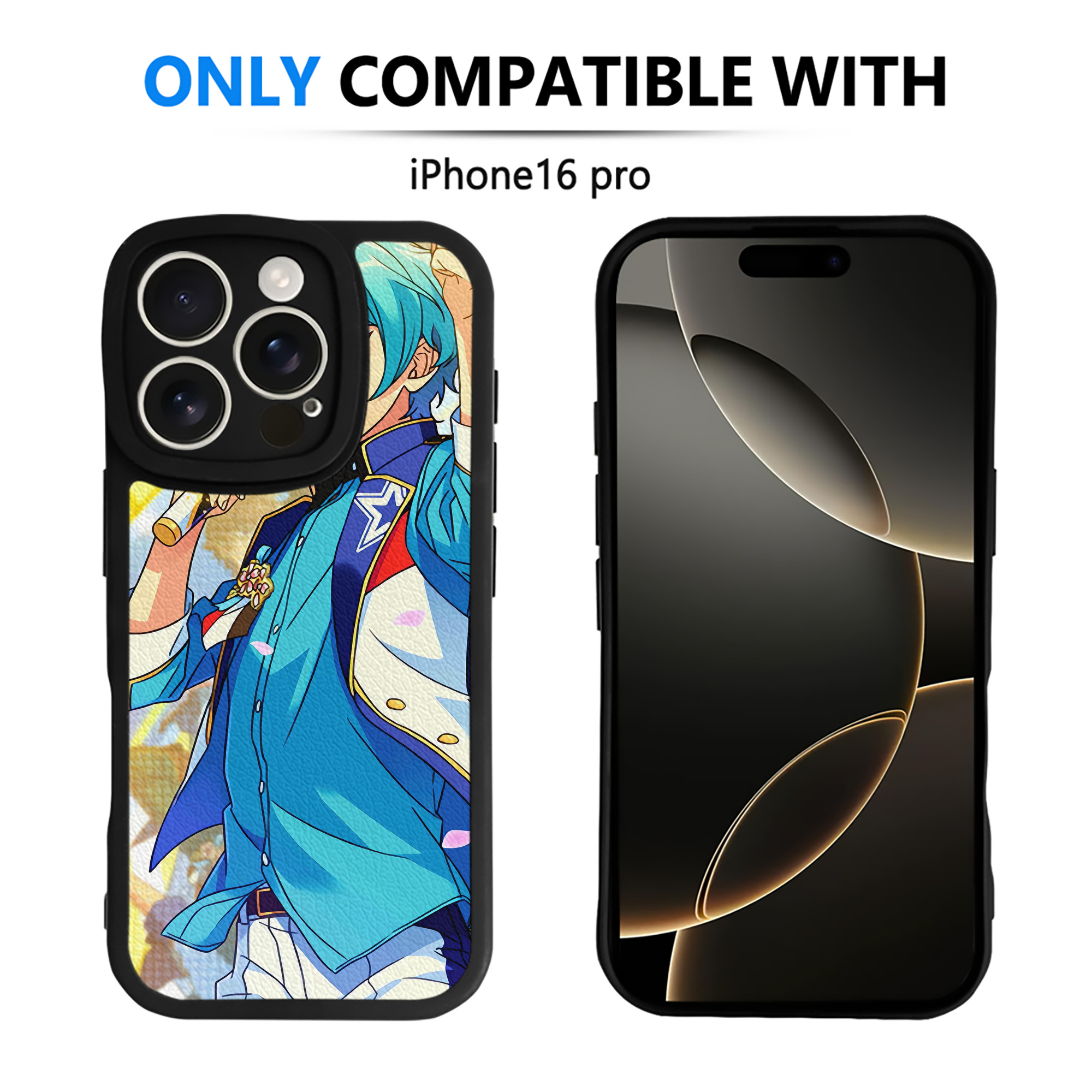 （画像用） あんさんぶるスターズ! Ensemble Stars 【iPhone 16シリーズ対応】シリコンスマホケース（レザー調） 材質：シリコン